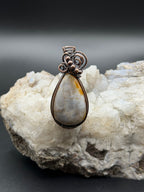 Southwest Washington Druzy Agate Pendant in Copper