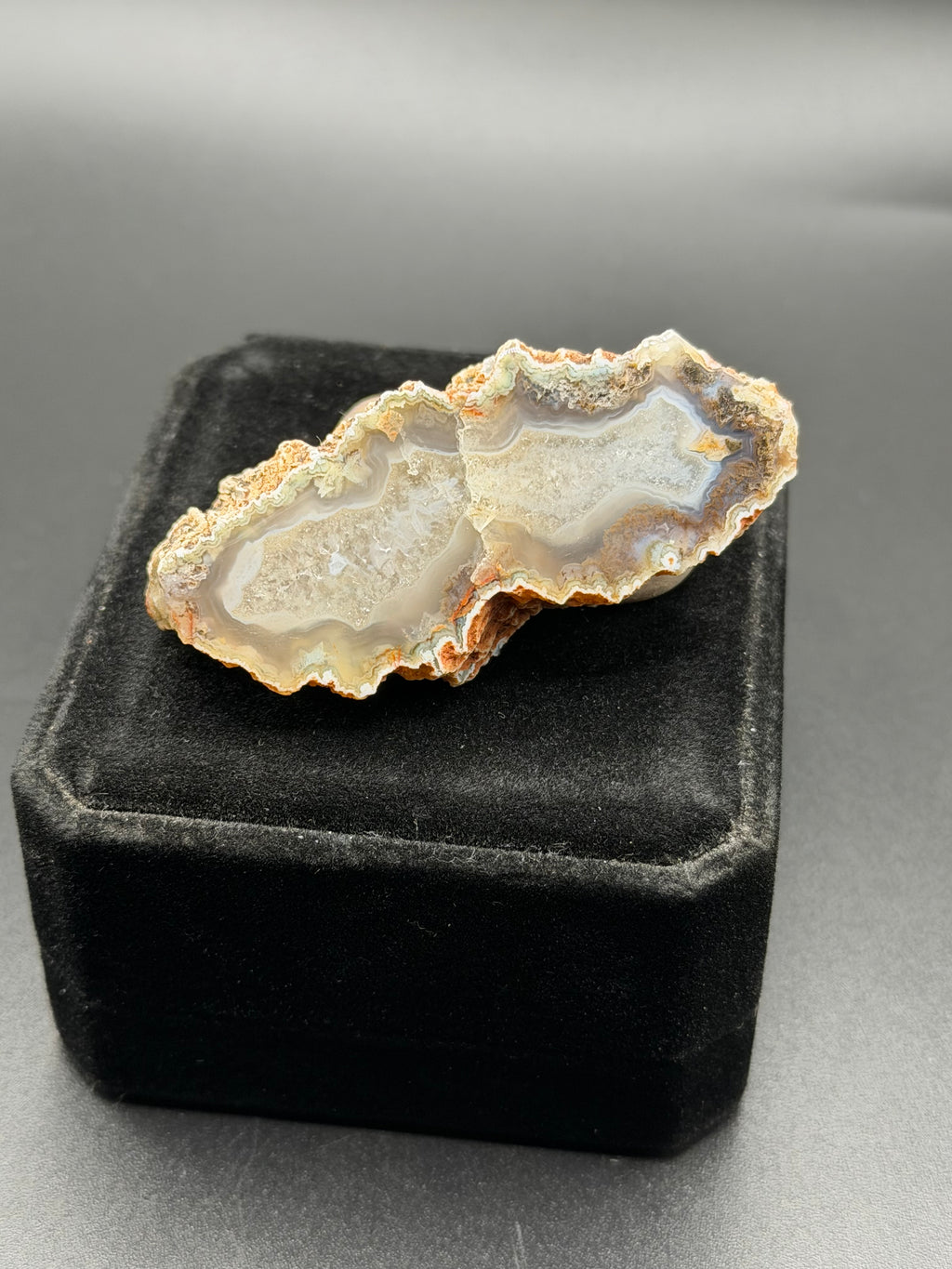 Graveyard Point Banded Agate Nodule Druzy Agate Specimen