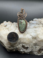 Hampton Butte Limbcast Wire Wrapped Pendant in Copper