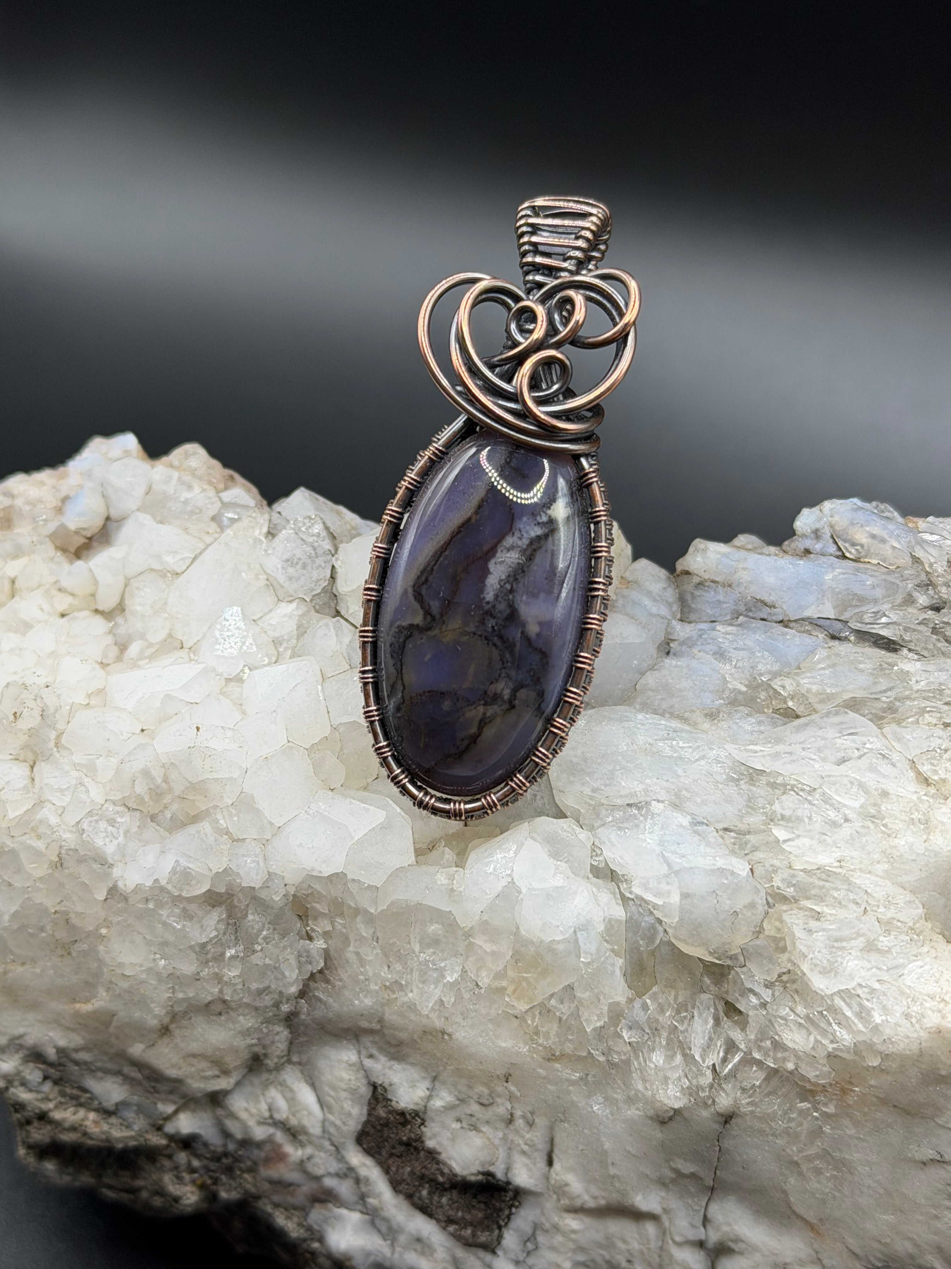 Burro Creek Agate Pendant