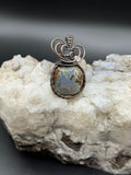 Crane Creek Oregon Thunderegg Copper Wire Wrapped Pendant