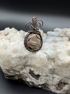 Crane Creek Oregon Thunderegg Copper Wire Wrapped Pendant