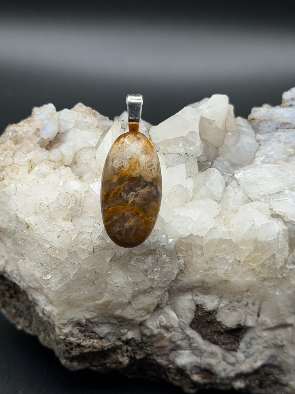 Southwest Washington Firey Agate Pendant