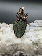 Hampton Butte Limbcast Wire Wrapped Pendant in Copper