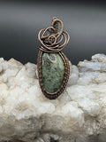 Hampton Butte Limbcast Wire Wrapped Pendant in Copper