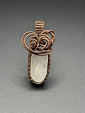 Custom Timberwolf Mountain Quartz Copper Wire Wrapped Pendant