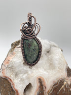 Hampton Butte Limbcast Copper Wire Wrapped Pendant