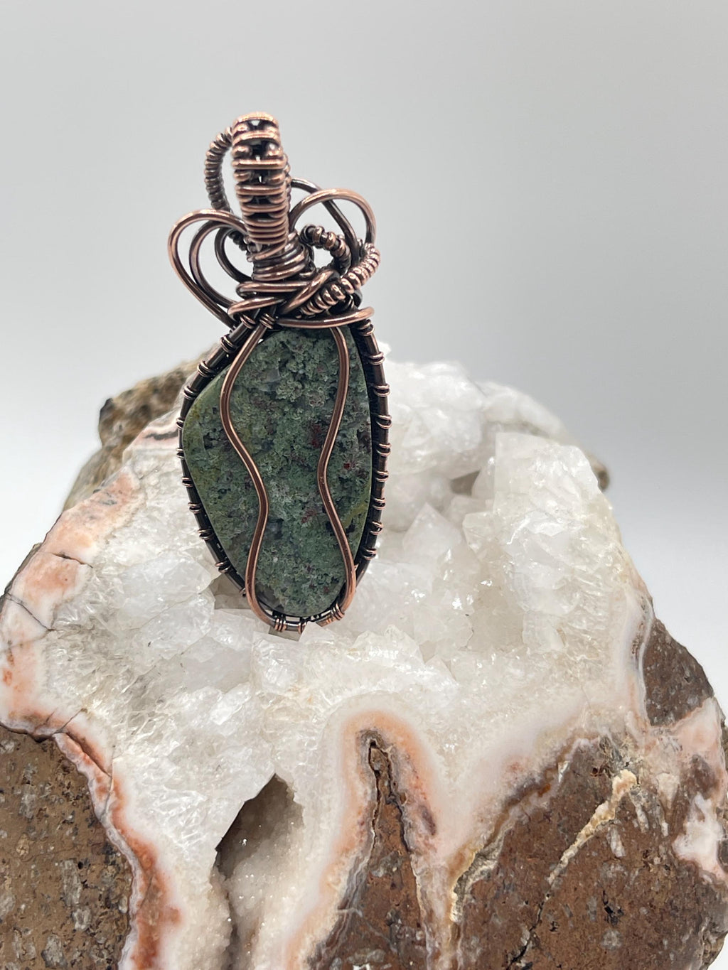 Hampton Butte Limbcast Copper Wire Wrapped Pendant