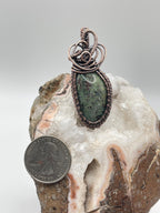Hampton Butte Limbcast Copper Wire Wrapped Pendant
