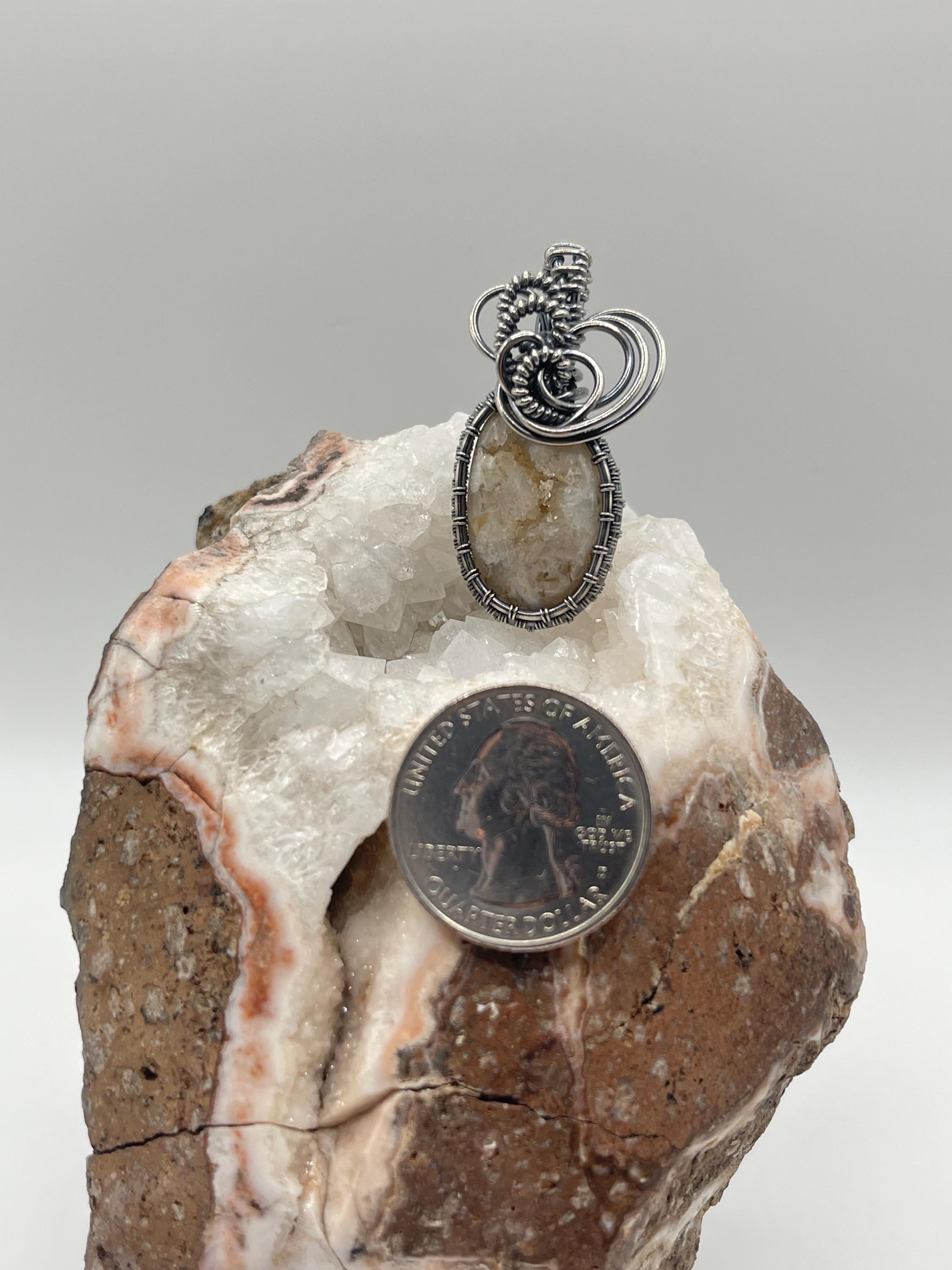 Southwest Washington Quartz Wire Wrapped Pendant