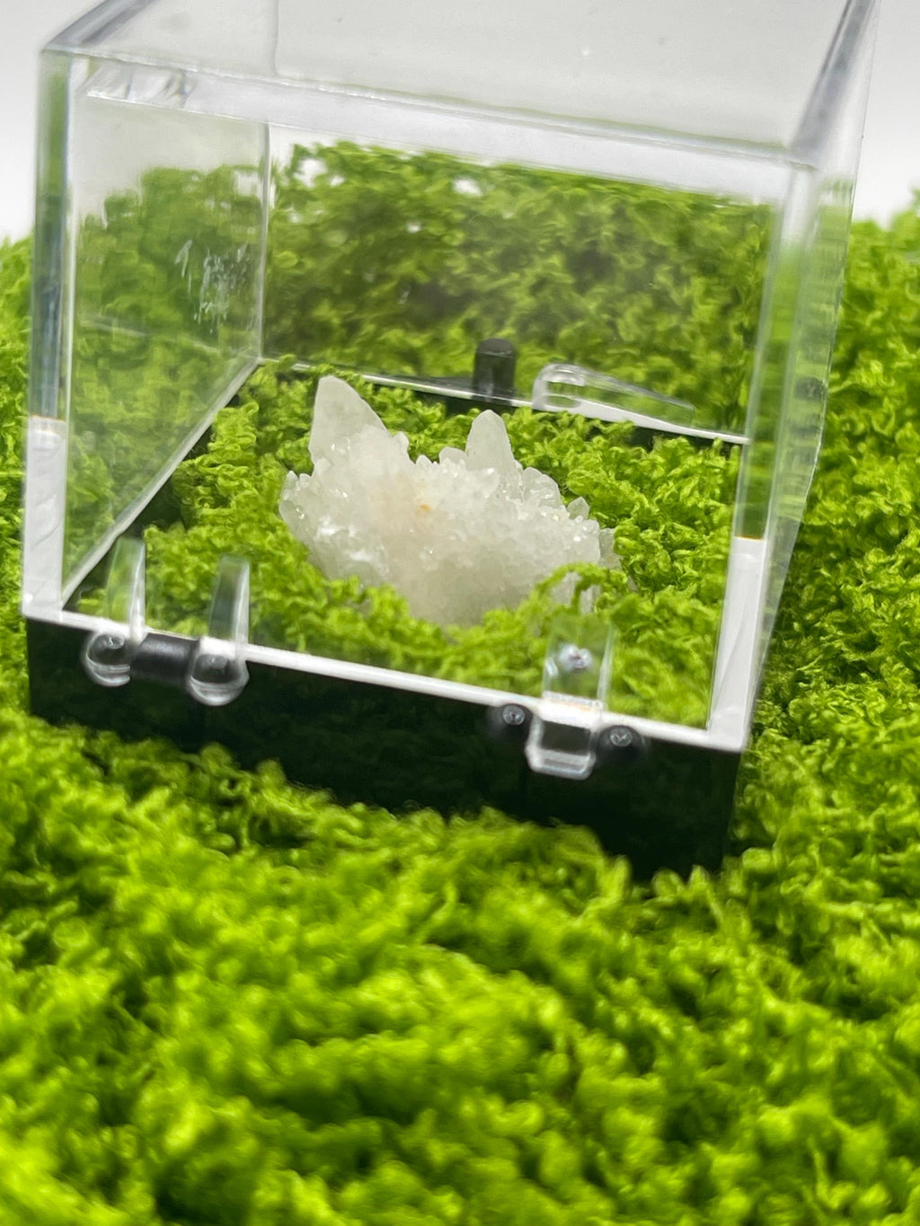 Timberwolf Mountain Druzy Quartz Specimen Display Box