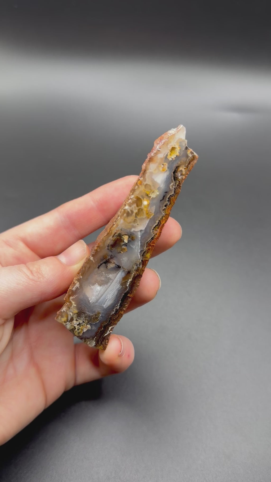 Graveyard Point Plume Agate Specimen Display Piece